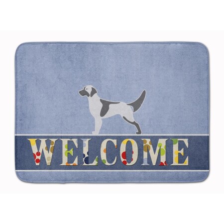 Carolines Treasures English Setter Welcome Machine Washable Memory Foam Mat BB5485RUG